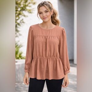Prologue Blush Pink Boho Blouse | Size Medium